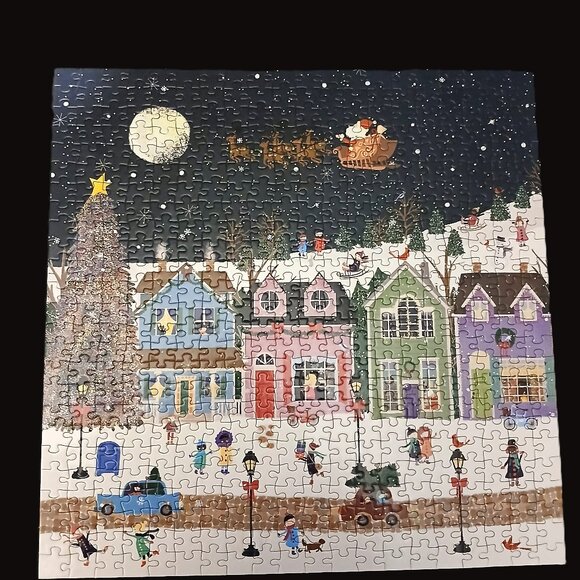 Galison Winter Wonderland Jigsaw Puzzle, 500 Pieces - Picture 2 of 4